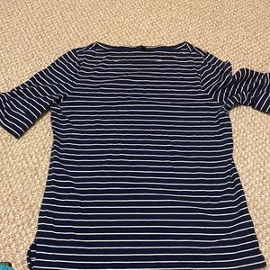 Lauren boatneck rolled sleeve